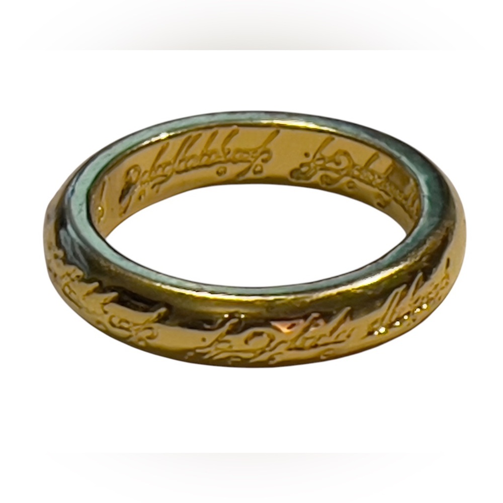 Gold tone Lord of the Rings Collectible, Size 6.5,  6 grams